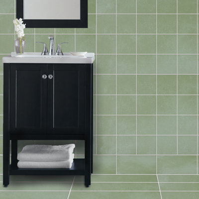 Literary License 6'' W x 6'' L Porcelain Concrete Look Singular Tile
