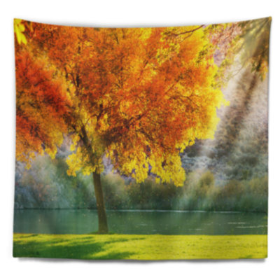 Magnifique saison d’automne en tapisserie forest