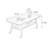 Simple solid oak tea table-1847826365