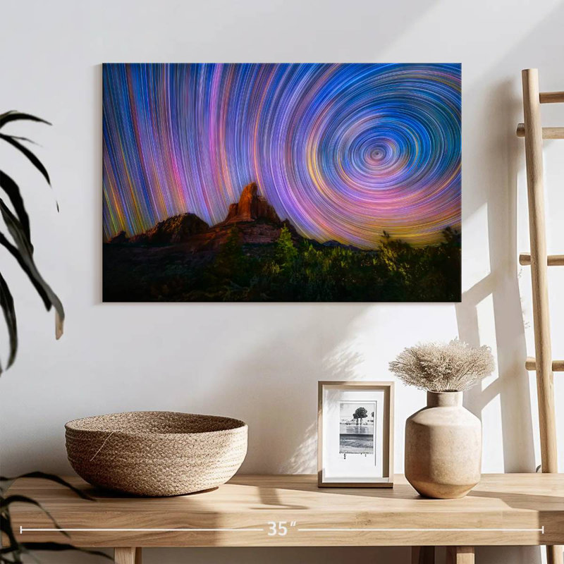 Oberle Star Trails au-dessus d'une cafetière à Sedona, H 16 po x l 24 po
