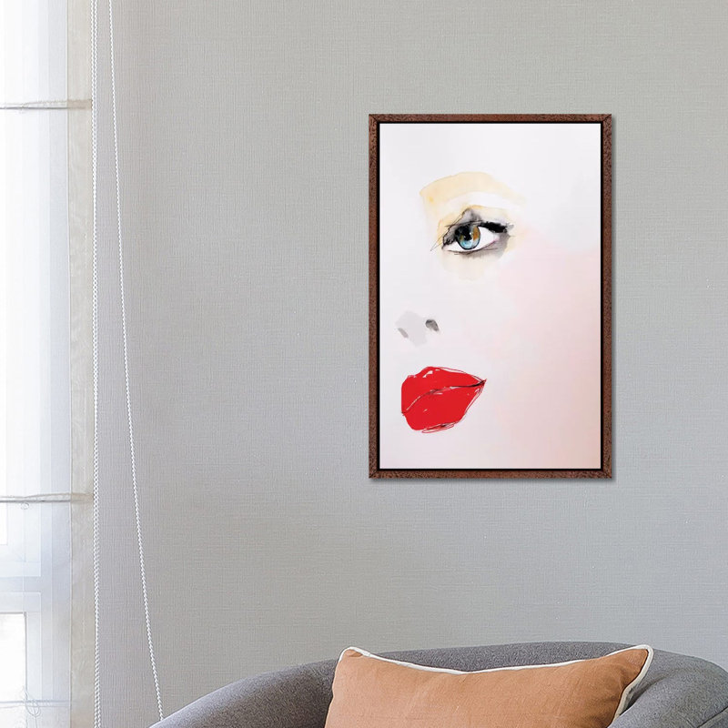 Illustrious by Leigh Viner - Painting on Canvas, Classic Brown Wood Framed, 66.04 cm H x 45.72 cm W