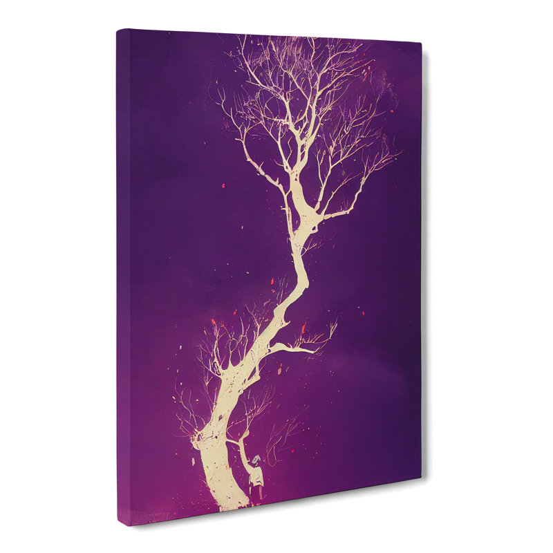 Fedeli Plum Tree Splash - Wrapped Canvas, 60cm H x 40cm W x 3cm D