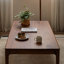 Table basse rectangulaire en bois massif noisette-1646273580