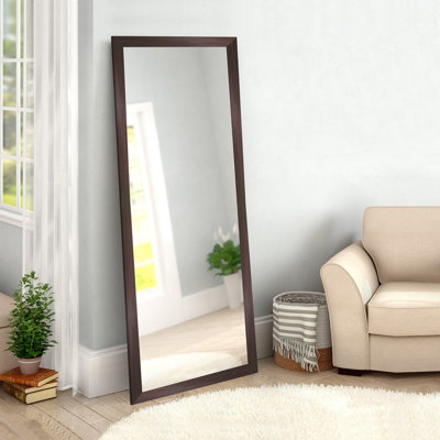 Elegant Cheval Mirror, Brown, 15.7 x 41.3 inches | 100% Plastic Frame, Thickness: 1.2 inches | Wall-Mountable Design, Traditional Style | Perfect for Bedrooms, Dressing Areas & Home Decor