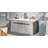 Floating Wall-Mount Bathroom Vanity with Integrated Ceramic Sink Countertop