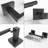Bathroom Hardware Set 3-Pieces With Towel Bar Toilet Paper Holder Towel Ring Bath Accessories Wall Mount In Matte Black-121793998