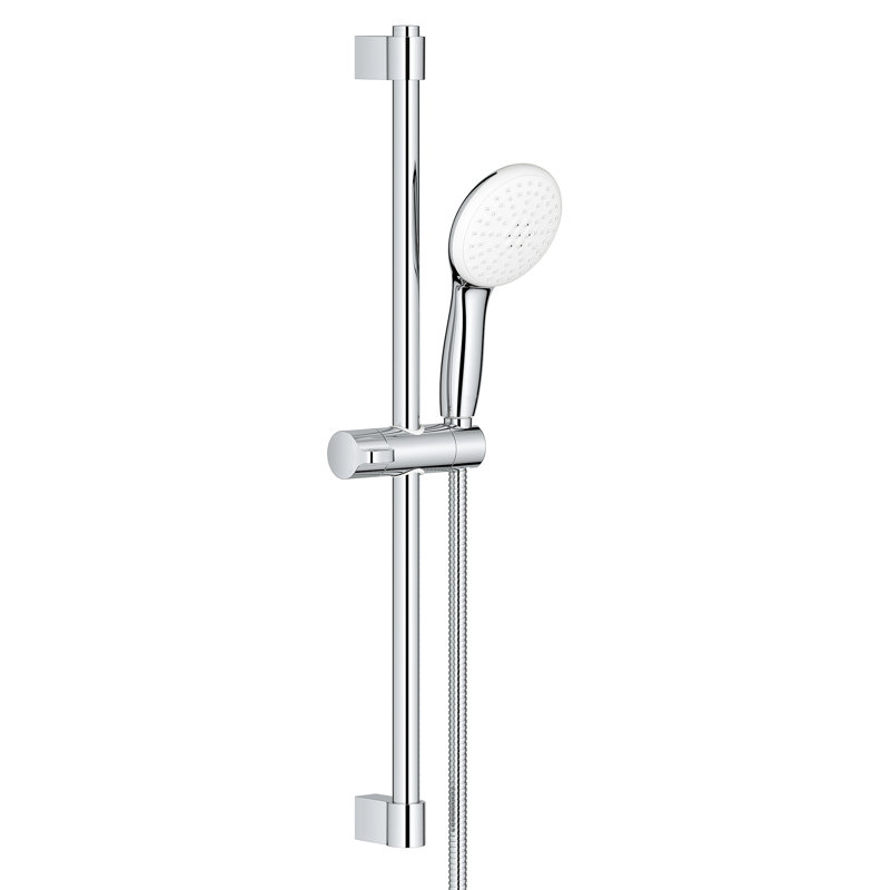 Tempesta 110 Round 24in Shower Rail Set, 2-Spray, StarLight Chrome