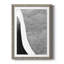 Noir et blanc abstrait I encadré mat de qualité supérieure - prêt à être accroché-897491201-897491200