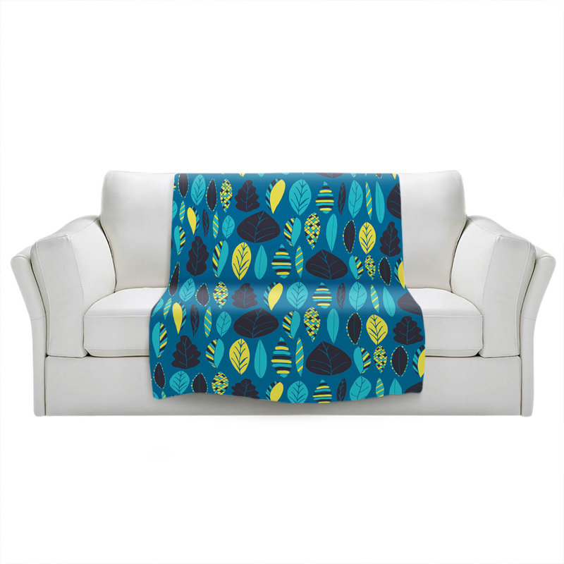 Couverture Woodland Leafs, 51 po x 60 po