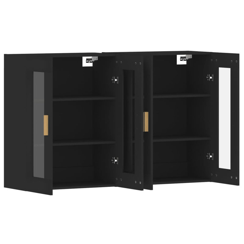 Mekisha Bathroom Cabinet, Black