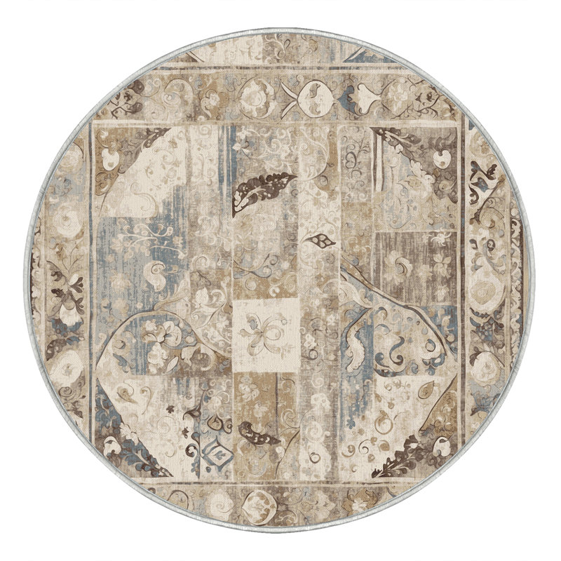 Vintage Dash Rug, Round 3'