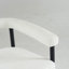 Ensemble de 2 tabourets de bar modernes rembourrés, chaises à hauteur de comptoir en tissu avec structure et accoudoirs en métal Boucle