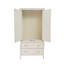 2 Door Solid + Manufactured Wood Wardrobe-1843931432
