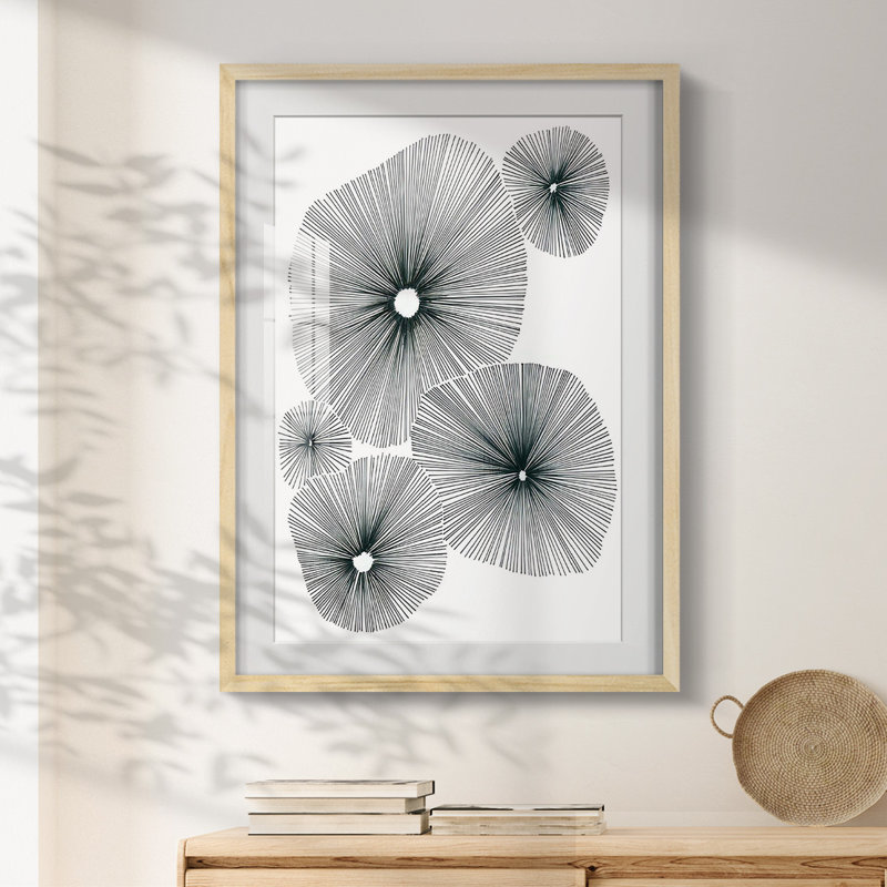 Bloom Spiral I -Framed Print, Natural, 25.5" H x 17.5" W