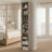 8-layer adjustable shelf thin bookshelf with a wavy border design-117515491