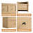 6 Drawers Dresser Cabinet Set of 2-86574878