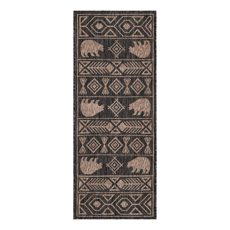Tapis intérieur / extérieur Amasya Marcion, Tapis de couloir 2 pi x 5 pi 3 po