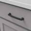 Poignée à tirer de la collection Bridges - 5-1 / 16 po Poignée d'armoire centre à centre noir mat - Quincaillerie transitionnelle et décorative pour tiroirs et armoires-86885593-116398525