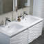 Ensemble de meuble-lavabo double mural 48 "avec miroir Artesian