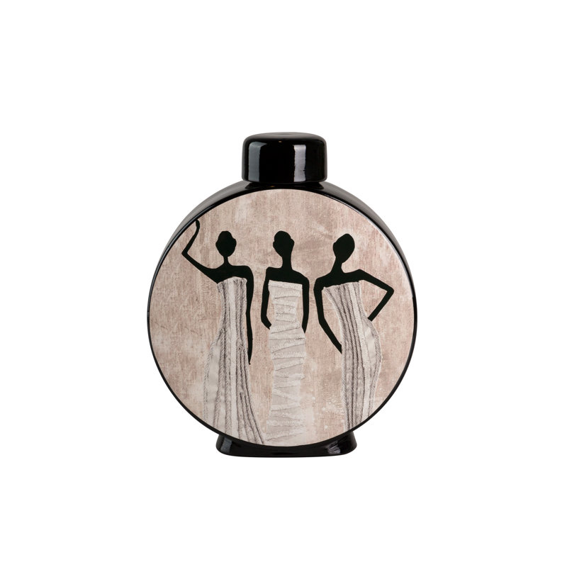 Decorative Jar 1, 28" H x 23" W x 8" D