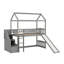 Lit mezzanine simple avec glissade-328608819