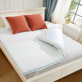 3-Inch Cooling Gel Memory Foam Mattress Topper – Pressure Relief, Soft Comfort, Washable Cover