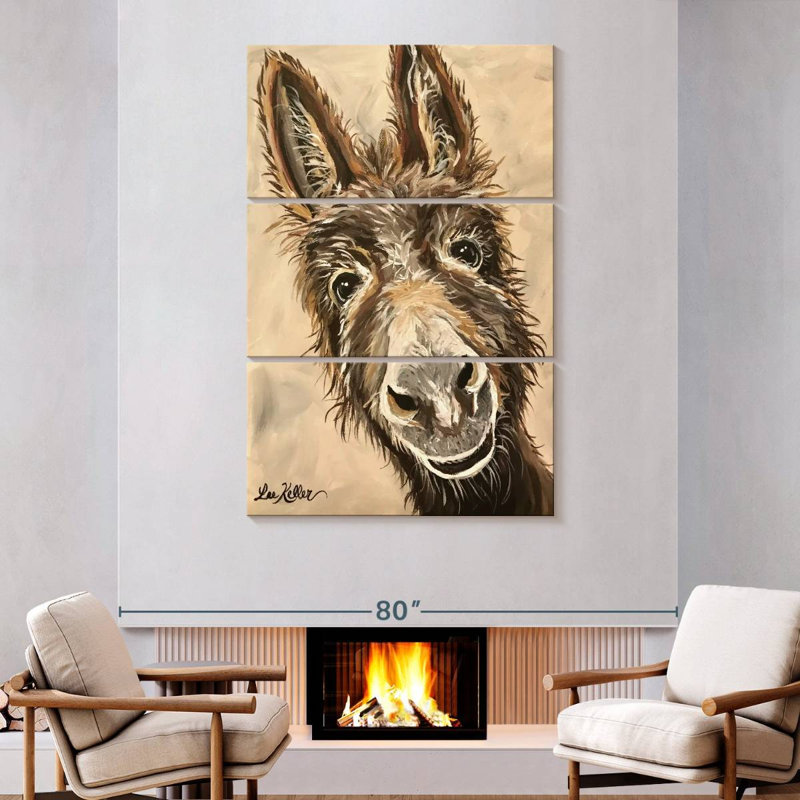 Brampt Donkey, 74" H x 48" W