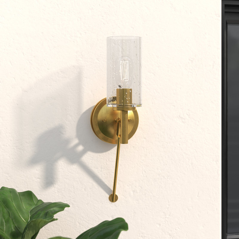 Collier 1-Light Armed Sconce, Heritage Brass