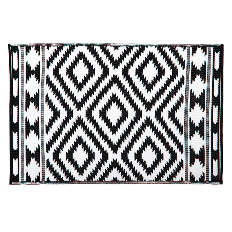 Geometric Indoor / Outdoor Area Rug, Rectangle 133 x 190cm