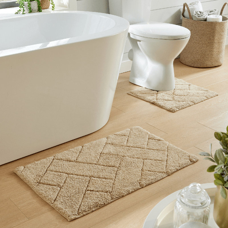 Non-Slip Bath Mat, Brown