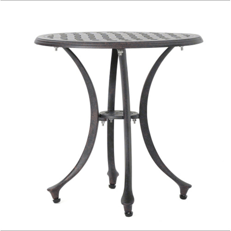 Table d'appoint d'extérieur en fonte d'aluminium 19 po