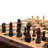Wooden Chess Checkers and Backgammon 3 in 1 Combo Game Table Furniture Set, 25" x 25", 4" King