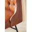 Camillo 49cm H Genuine Leather Upholstered Metal Upholstered Back Accent-97650194