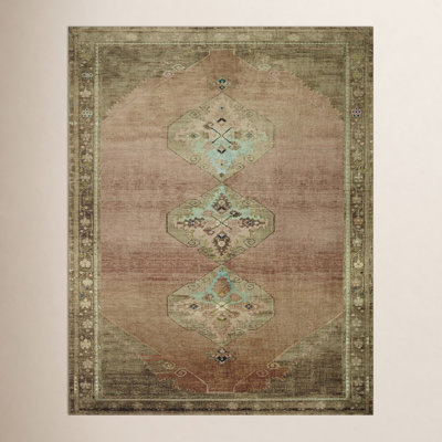 Magnolia Home By Joanna Gaines X Loloi Sinclair Machine Washable Clay / Tobacco Area Rug