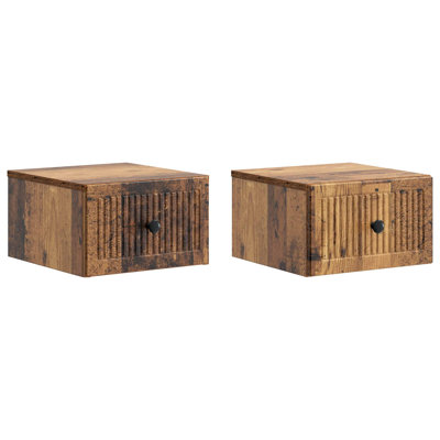 33cm W Manufactured Wood Bedside Table