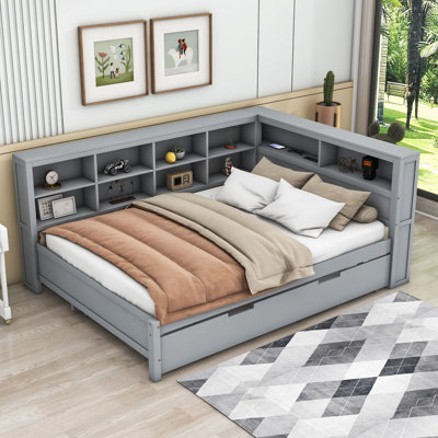 Kovan Wood Daybed with Twin Size Trundle by Red Barrel Studio