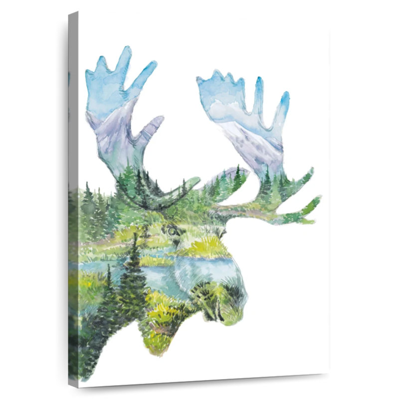 Brampt Nature Moose, 51" H x 34" W