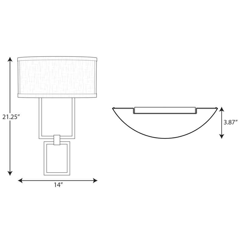 Izabella Flush Mounted Sconce, Brushed Nickel