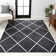Tapis noir / blanc Birute