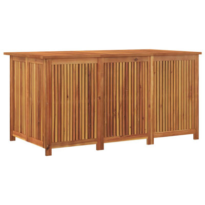 Acacia Solid Wood Deck Box in Brown by VidaXL