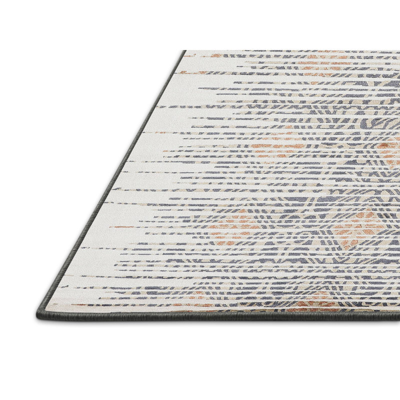 Tapis gris/brun/beige contemporain, Rectangle 8 pi x 10 pi