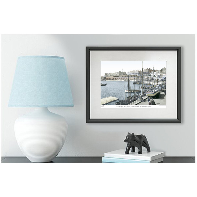 Ramsgate, Harbour Parade And New Road C1920 by Francis Frith - Single Picture Frame Print, 60cm H x 80cm W x 2.3cm D