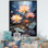 «Lotus Pond Blooms Come Alive I» sur toile