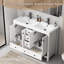Base de meuble-lavabo double 48 po Wimer seulement, comptoir d'évier non inclus, assemblage requis -100724682-100724681