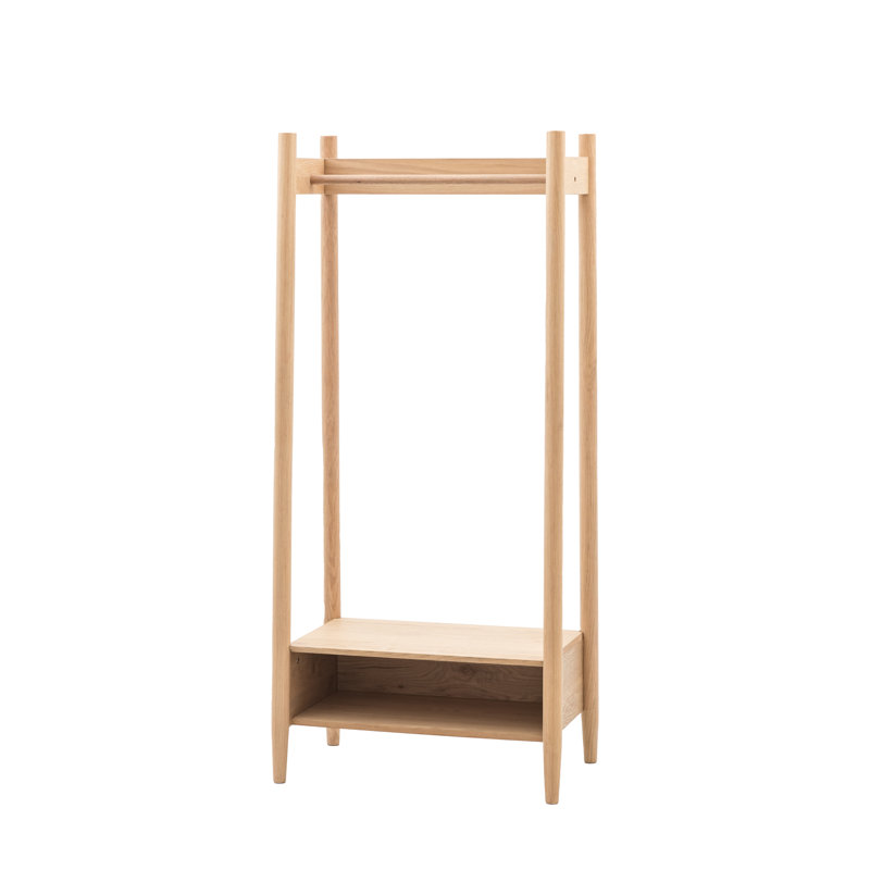 Hatfield Open Wardrobe 800x480x1700mm, Natural