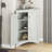 Triangle Bathroom Storage Cabinet With Adjustable Shelves, Freestanding Floor Cabinet-1511947074
