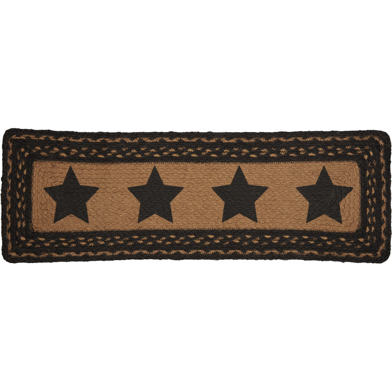 Tapis d'escalier brun Farrahn, Rectangle l 0 pi 8,5 po x L 2 pi 3 po