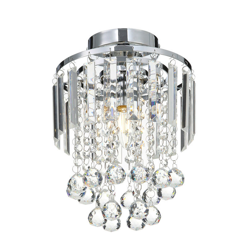 Unicoi Crystal Flush Mount, Silver
