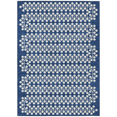 Machine Washable Indoor/Outdoor Brenden ACN2247 Geometric Rug