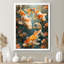 Orange, corail, blanc, poisson koi, merveille - aquariums, art mural, salon-136104353-106110720